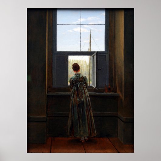 窓際の女性 ポスター (正面)