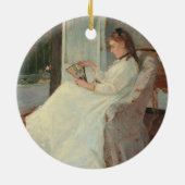 窓1869年の芸術家の姉妹 セラミックオーナメント (裏面)
