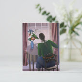 窓1998年の女性 ポストカード (スタンド正面)