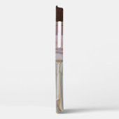 窓3つとドー1つを備えたピンクコンクリートの家 Case-Mate iPhoneケース (裏面 / 左)