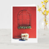 窓 カード (黄色い花)