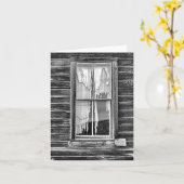 窓 カード (黄色い花)