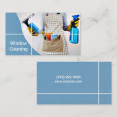 窓、ガラス、家の掃除名刺 名刺 (正面/裏面)