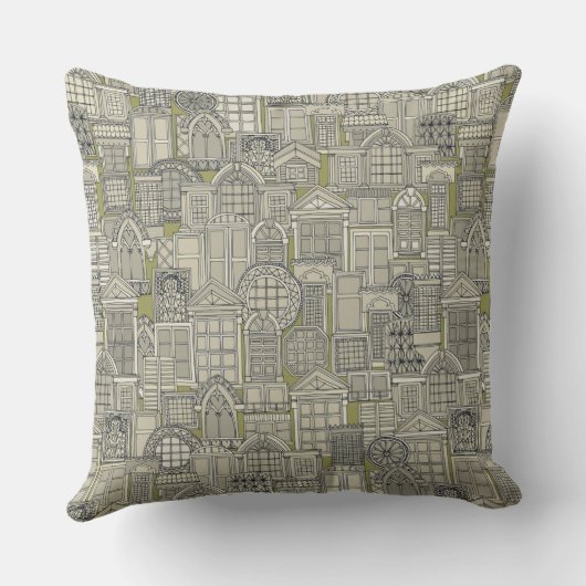 窓（緑） クッション (裏面)