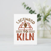 窯元の陶磁器の許可 ポストカード (スタンド正面)