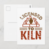 窯元の陶磁器の許可 ポストカード (正面/裏面)