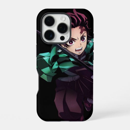 竈門炭治郎 iphone カスケード iPhoneケース (裏面)