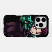 竈門炭治郎 iphone カスケード iPhoneケース (裏面横)