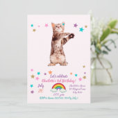 立おもしろいよくはしゃぐ子 招待状 (スタンド正面)