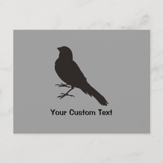 立ちカナリバード ポストカード (正面)