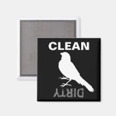 立ちカナリバード マグネット (正面/裏面)