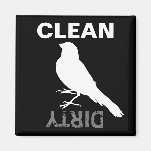 立ちカナリバード マグネット (正面)