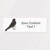 立ちカナリバード ラベル (デザイン1)