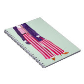 立ちファッション姿ストライプの – パンツ ノートブック (右側)