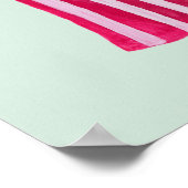 立ちファッション姿ストライプの – パンツ ポスター (角)