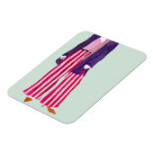 立ちファッション姿ストライプの – パンツ マグネット (左側)