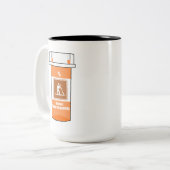 立ち上がってパドリングは私の薬 ツートーンマグカップ (正面左)