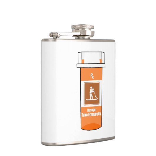 立ち上がってパドリングは私の薬 フラスク (右)