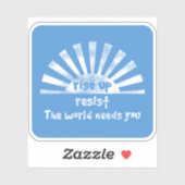 立ち上がってビニールシールに抵抗 シール (シート)