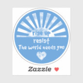 立ち上がって丸ビニールシールに抵抗 シール (シート)