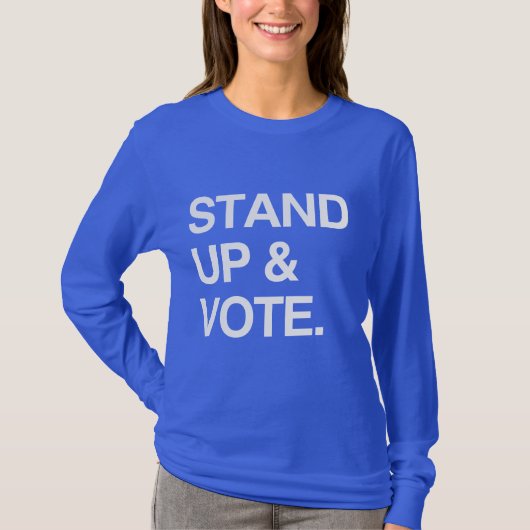 立ち上がって投票しよう Tシャツ (正面)