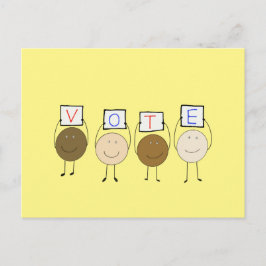 立ち上がって投票 ポストカード