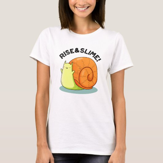 立ち上がって蛇腹おもしろいを膨らませる Tシャツ (正面)