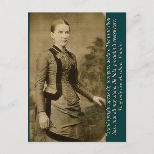 立ち上がって話、あなたの考え、真実を宣言… ポストカード (正面)