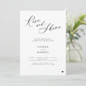 立ち上がって輝く別結婚れのブランチパーティー 招待状 (スタンド正面)