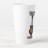 立ち上がって輝く。ギターの時間だ。ヴィンテージブラウン カフェラテマグ (正面)