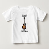 立ち上がって輝く。ギターの時間だ。ヴィンテージブラウン ベビーTシャツ (正面)