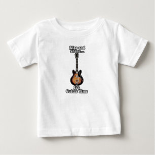 立ち上がって輝く。ギターの時間だ。ヴィンテージブラウン ベビーTシャツ