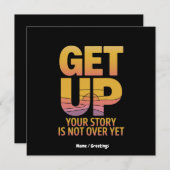 立ち上がって、君の話はまだ終わってないやる気を起こさせる 招待状 (正面/裏面)