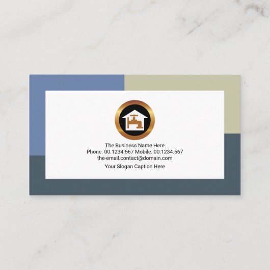 立ち上がりブルー縁ど水栓 名刺 (裏面)