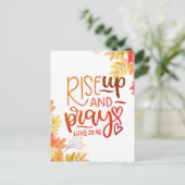 立ち上がり祈て ポストカード (スタンド正面)