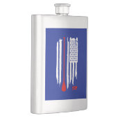 立ち上がり米国国旗 フラスク (右)