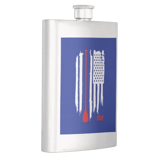 立ち上がり米国国旗 フラスク (右)