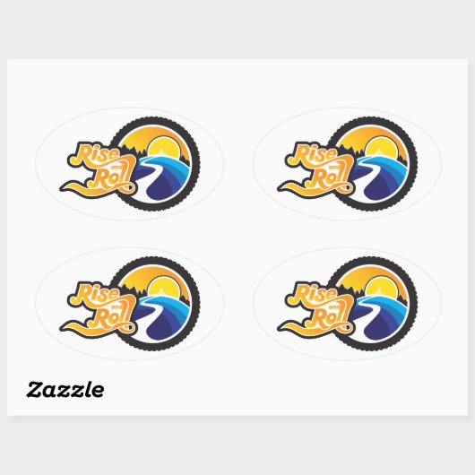 立ち上がり転が周期 楕円形シール (シート)