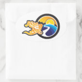 立ち上がり転が周期 楕円形シール (バッグ)