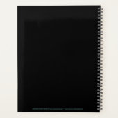 「立ち上がる」スカルと煙の図 プランナー手帳 (裏面)