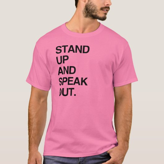 立ち上がれ 声をあげろ Tシャツ (正面)