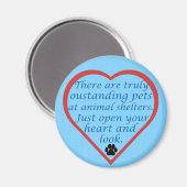 立ち並ぶペット マグネット (正面/裏面)