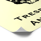 立ち入おもしろいり禁止 ポスター (角)