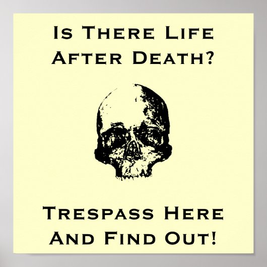 立ち入おもしろいり禁止 ポスター (正面)