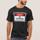 立ち入り禁止標識 Tシャツ (正面)
