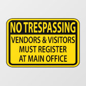 立ち入り禁止 ウィンドウサイン (シート)