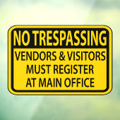 立ち入り禁止 ウィンドウサイン (シート3)