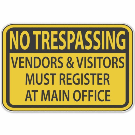 立ち入り禁止 シール (正面)