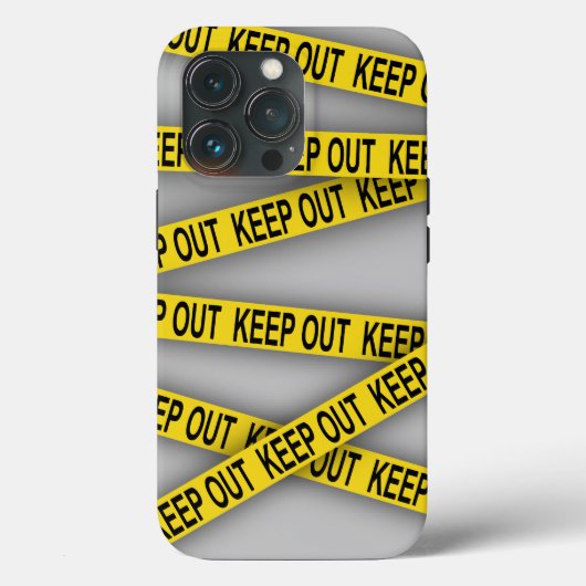 立ち入り禁止 ポリスライン 3D Case-Mate iPhoneケース (裏面)