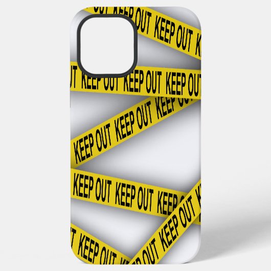 立ち入り禁止 ポリスライン 3D iPhoneケース (裏面)